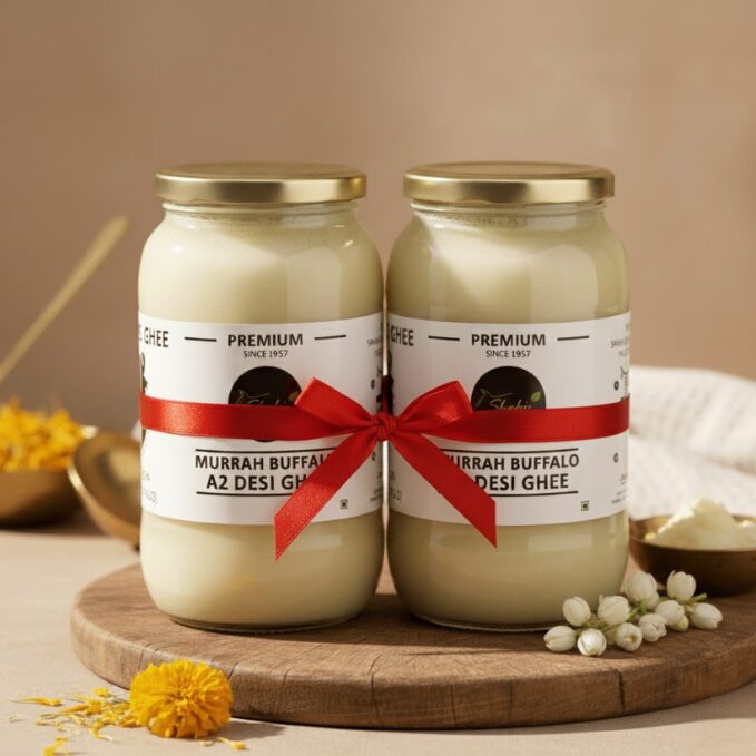 Murrah Buffalo Ghee 2 Litre Combo Pack - 1 Ltr X 2