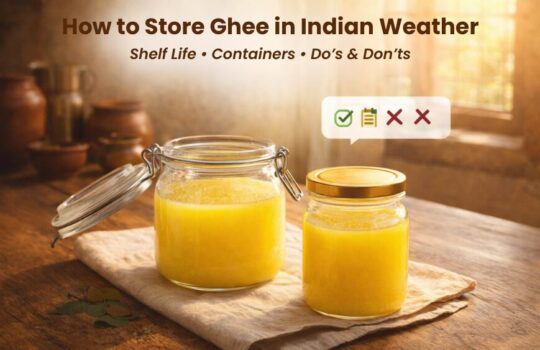 Store Ghee in Indian Weather