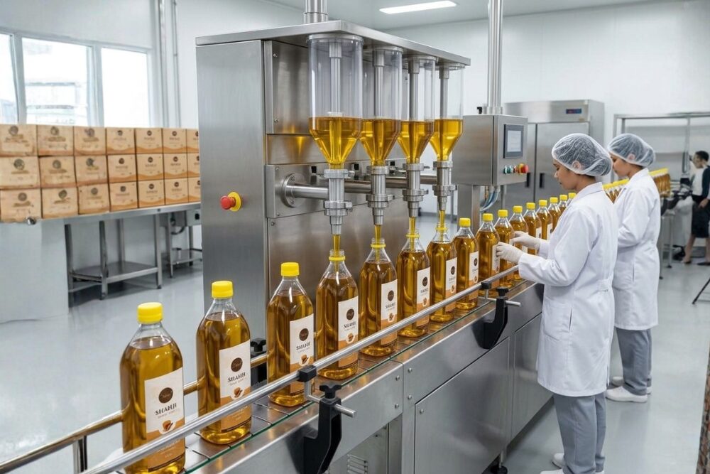 Packing and Quality Check of Mustard Oil