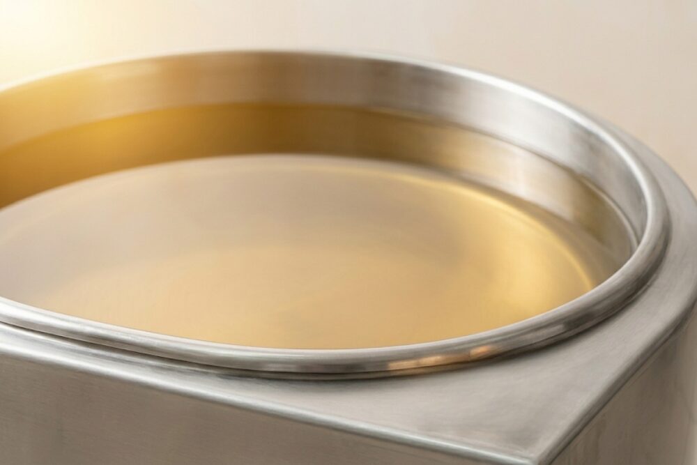 Natural settling of ground nut oil
