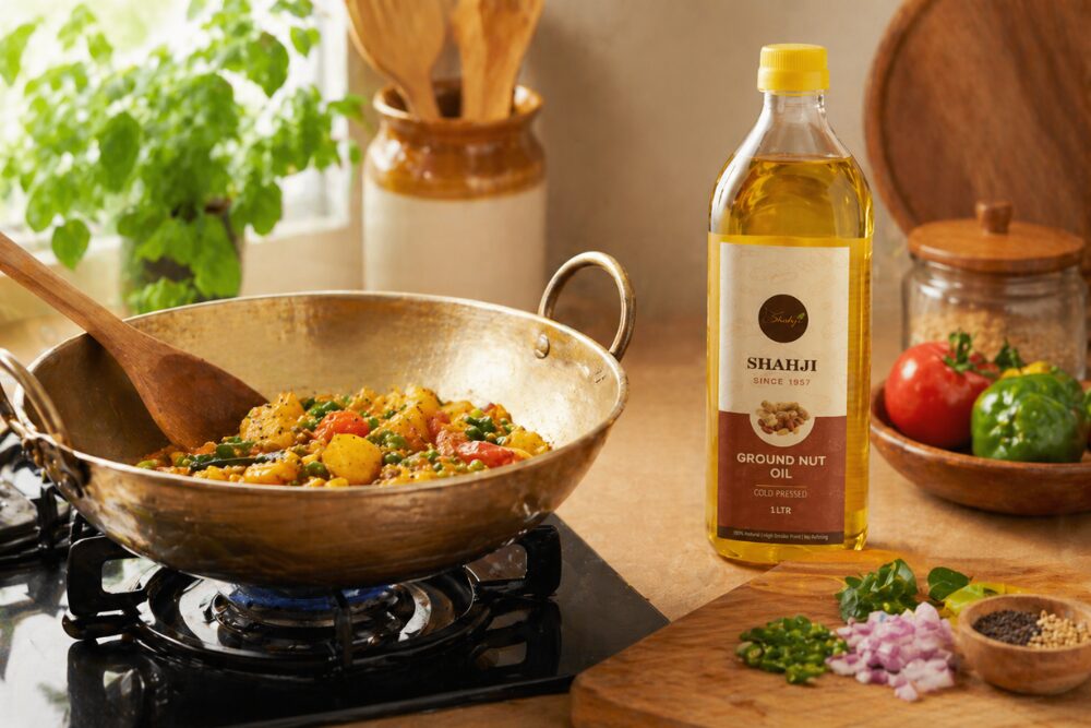 ground nut oil as cooking base