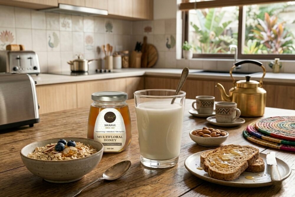 Honey in breakfast