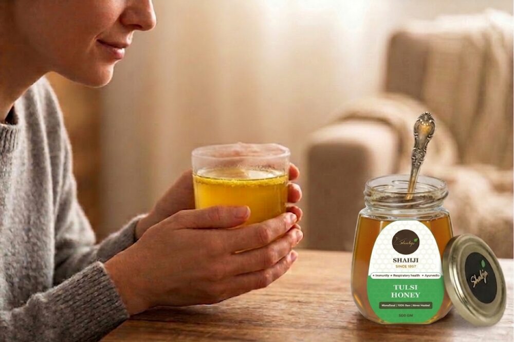 Tulsi Honey for respiratory Comfort